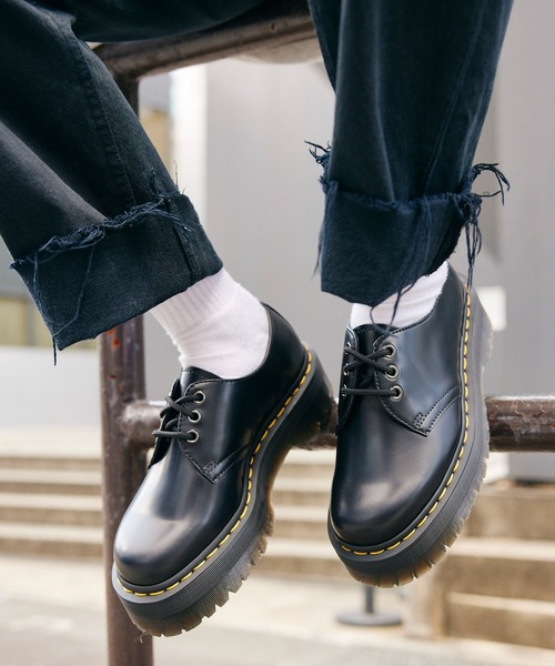 Dr. Martens（ドクターマーチン）の「Dr.Martens / ドクターマーチン 1461 QUAD 3EYE SHOE 3ホール クアッド ハイソール シューズ（ブーツ・メンズ・ブラック・9/11/7/6/8/10/5）」の19枚目の写真