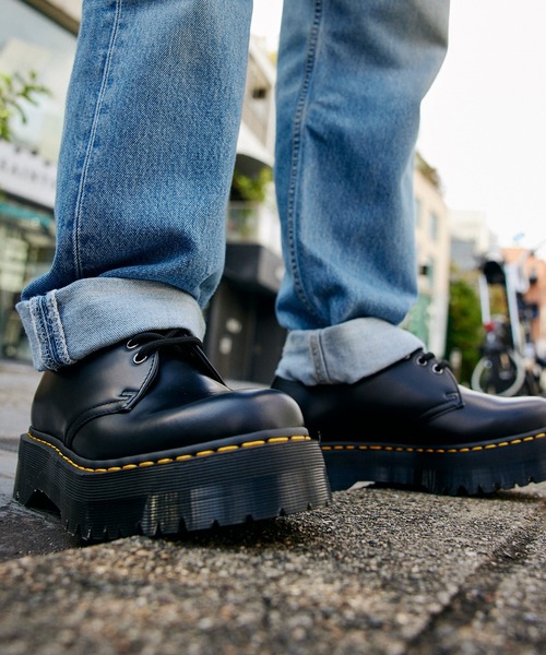 Dr. Martens（ドクターマーチン）の「Dr.Martens / ドクターマーチン 1461 QUAD 3EYE SHOE 3ホール クアッド ハイソール シューズ（ブーツ・メンズ・ブラック・9/11/7/6/8/10/5）」の14枚目の写真