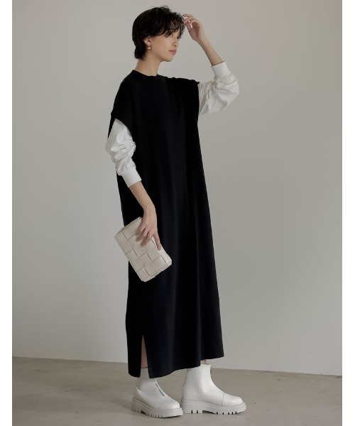 Re:EDIT（リエディ）の「フロントジッププラットフォームブーツ（ブーツ・レディース・ブラック/アイボリー・SMALL/MEDIUM/LARGE/X-LARGE/XX-LARGE）」の3枚目の写真