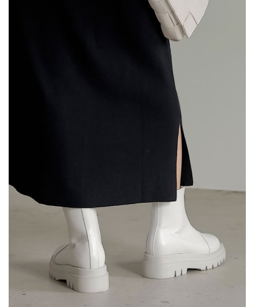 Re:EDIT（リエディ）の「フロントジッププラットフォームブーツ（ブーツ・レディース・ブラック/アイボリー・SMALL/MEDIUM/LARGE/X-LARGE/XX-LARGE）」の11枚目の写真