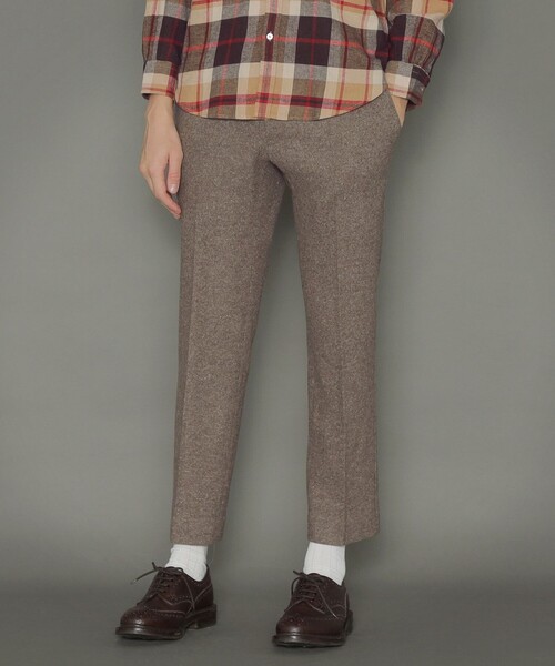 MACKINTOSH LONDON(マッキントッシュ ロンドン)の「【FLEX JERSEY】絹ネップシャーリングパンツ(その他パンツ・メンズ・チャコールグレー/ベージュ系その他・40/38/42)」の1枚目の写真