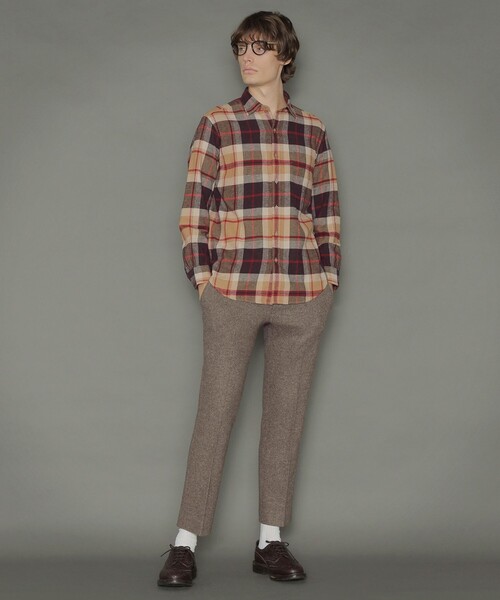 MACKINTOSH LONDON(マッキントッシュ ロンドン)の「【FLEX JERSEY】絹ネップシャーリングパンツ(その他パンツ・メンズ・チャコールグレー/ベージュ系その他・40/38/42)」の11枚目の写真