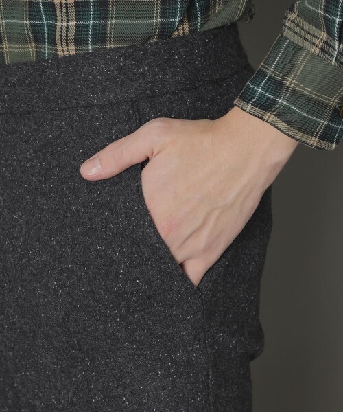 MACKINTOSH LONDON(マッキントッシュ ロンドン)の「【FLEX JERSEY】絹ネップシャーリングパンツ(その他パンツ・メンズ・チャコールグレー/ベージュ系その他・40/38/42)」の3枚目の写真