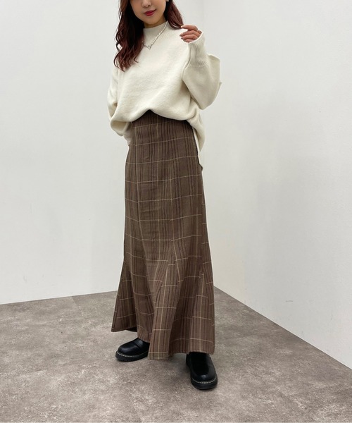 apres jour mignon(アプレジュールミニョン)の「ハイネックモチモチニットプルオーバー【ZOZOTOWN限定アイテム】(ニット/セーター・レディース・レッド/マスタード/グリーン/オレンジ系その他/ブラック/アイボリー/グリーン系その他3/パープル/ブルー/ブルー系その他2・X-LARGE/フリー)」の16枚目の写真