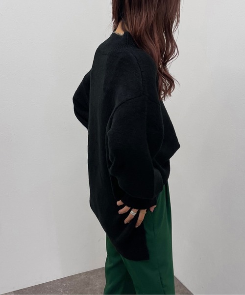 apres jour mignon(アプレジュールミニョン)の「ハイネックモチモチニットプルオーバー【ZOZOTOWN限定アイテム】(ニット/セーター・レディース・レッド/マスタード/グリーン/オレンジ系その他/ブラック/アイボリー/グリーン系その他3/パープル/ブルー/ブルー系その他2・X-LARGE/フリー)」の20枚目の写真