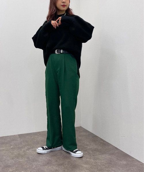 apres jour mignon(アプレジュールミニョン)の「ハイネックモチモチニットプルオーバー【ZOZOTOWN限定アイテム】(ニット/セーター・レディース・レッド/マスタード/グリーン/オレンジ系その他/ブラック/アイボリー/グリーン系その他3/パープル/ブルー/ブルー系その他2・X-LARGE/フリー)」の21枚目の写真