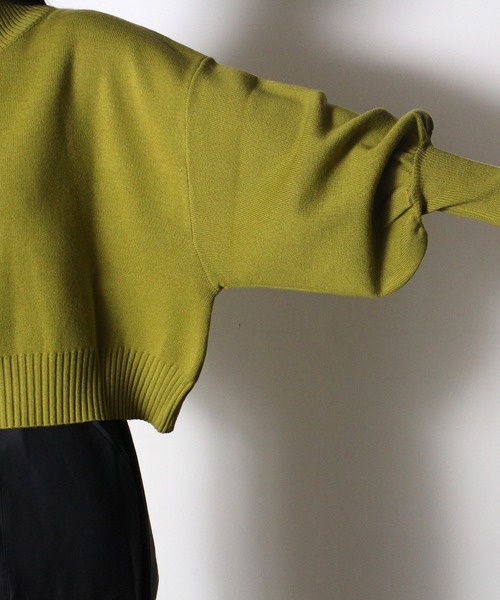 one way（ワンウェイ）の「【oneway】モックネック総針ニット（ニット/セーター・レディース・ブラック/ホワイト/ライトブルー/ライトグリーン/オレンジ/イエロー・FREE）」の17枚目の写真