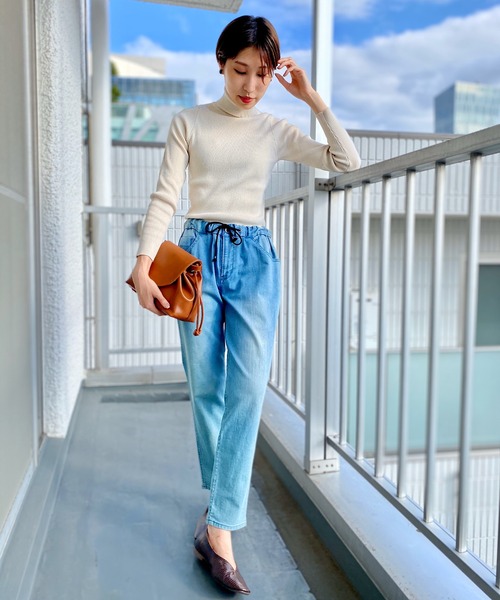 un dix cors（アンディコール）の「大人の日常着インナー　リブタートル（ニット/セーター・レディース・オフホワイト/ブラック/グレー・FREE）」の9枚目の写真