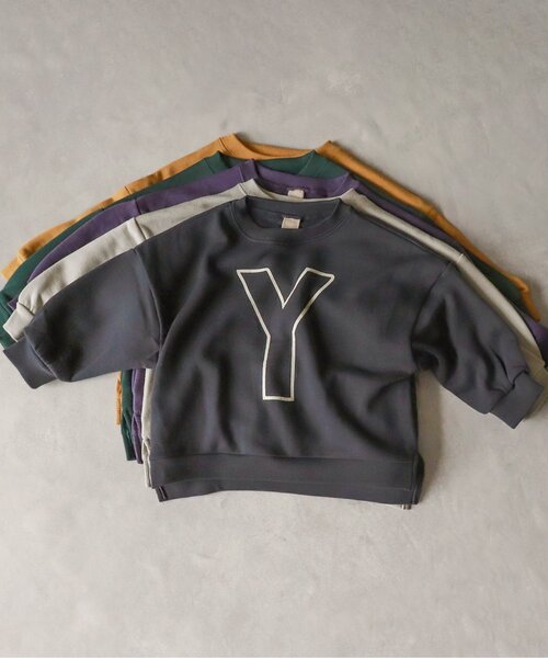 BREEZE by yumi.（ブリーズバイユミ）の「WEB限定グラフィックトレーナー 【BREEZE by yumi.】（スウェット・キッズ・アイボリー/マスタード/チャコール/パープル/グリーン・100/110/140/90/130/80/120）」の3枚目の写真