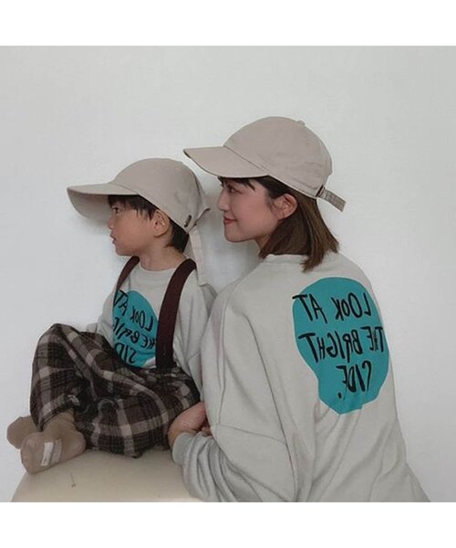 BREEZE by yumi.（ブリーズバイユミ）の「WEB限定グラフィックトレーナー 【BREEZE by yumi.】（スウェット・キッズ・アイボリー/マスタード/チャコール/パープル/グリーン・100/110/140/90/130/80/120）」の12枚目の写真