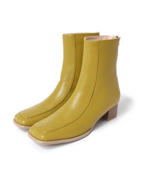 w closet（ダブルクローゼット）の「スクエアショートブーツ（ブーツ・レディース・ブラック/ライトグリーン/アイボリー・M/L）」の22枚目の写真