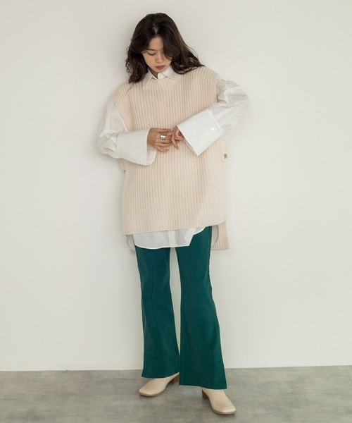 w closet（ダブルクローゼット）の「スクエアショートブーツ（ブーツ・レディース・ブラック/ライトグリーン/アイボリー・M/L）」の12枚目の写真