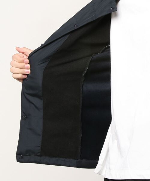 Beno（ビーノ）の「ダウン80% ノーカラー インナー ダウン ジャケット（ダウンジャケット/コート・メンズ・ネイビー/ブラック/グレー系カモフラージュ/チャコールグレー/カーキ/ベージュ・M/LL/L/XL）」の7枚目の写真