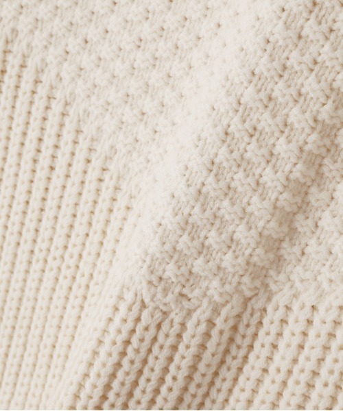 N.（N. Natural Beauty Basic）（エヌエヌナチュラルビューティーベーシック）の「◆柄ＭＩＸニット（ニット/セーター・レディース・ナチュラル/パープル系その他/ライトグリーン・MEDIUM）」の13枚目の写真