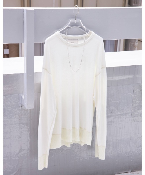 TODAYFUL（トゥデイフル）の「コットンウールロングTシャツ（Tシャツ/カットソー・レディース・キナリ/チョコ・FREE）」の9枚目の写真