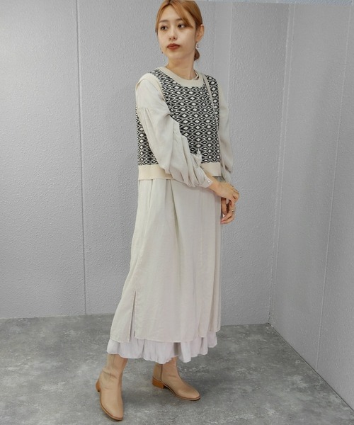 minia（ミニア）の「リブロング　◆（ブーツ・レディース・ブラック/ベージュ・S/M/L/LL）」の22枚目の写真