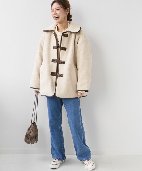 JOURNAL STANDARD relume（ジャーナルスタンダード　レリューム）の「エコムートンブルゾン◆（ブルゾン・レディース・ナチュラル・SMALL/MEDIUM）」の10枚目の写真