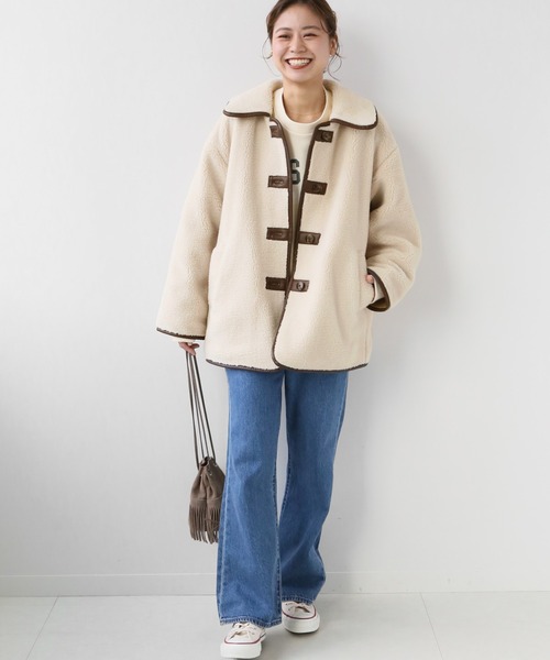 JOURNAL STANDARD relume（ジャーナルスタンダード　レリューム）の「エコムートンブルゾン◆（ブルゾン・レディース・ナチュラル・SMALL/MEDIUM）」の17枚目の写真