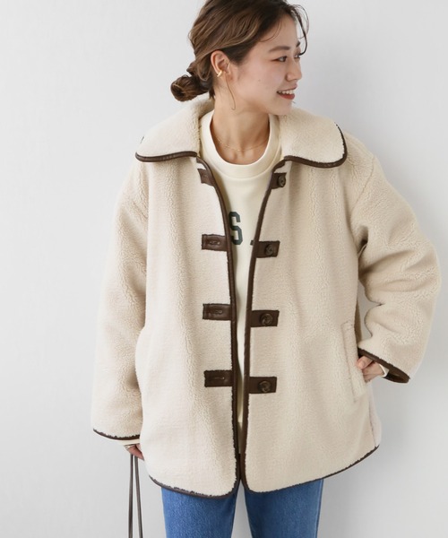 JOURNAL STANDARD relume（ジャーナルスタンダード　レリューム）の「エコムートンブルゾン◆（ブルゾン・レディース・ナチュラル・SMALL/MEDIUM）」の21枚目の写真