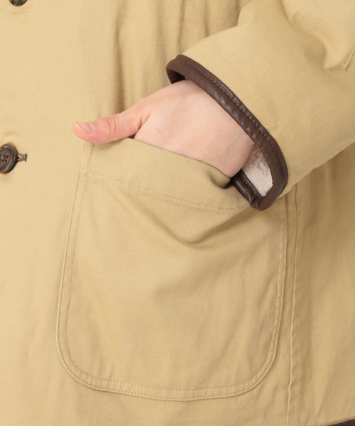 JOURNAL STANDARD relume（ジャーナルスタンダード　レリューム）の「エコムートンブルゾン◆（ブルゾン・レディース・ナチュラル・SMALL/MEDIUM）」の5枚目の写真