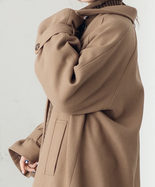 fupel(フぺル)の「サイドスリットステンカラーコート(ステンカラーコート・レディース・ブラウン/ライトブラウン・SMALL/MEDIUM)」の13枚目の写真