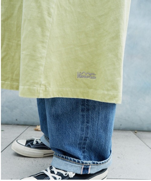 MANASTASH(マナスタッシュ)の「MANASTASH/マナスタッシュ W's PIGMENT FLARE DRESS ウィメンズ ピグメントフレアワンピース(ワンピース・レディース・ブラック/ベージュ/グリーン・MEDIUM)」の9枚目の写真
