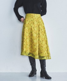 lautreamont BLEUBLANC | <lautreamont BLEUBLANC>アシンメトリーレーススカート(スカート)