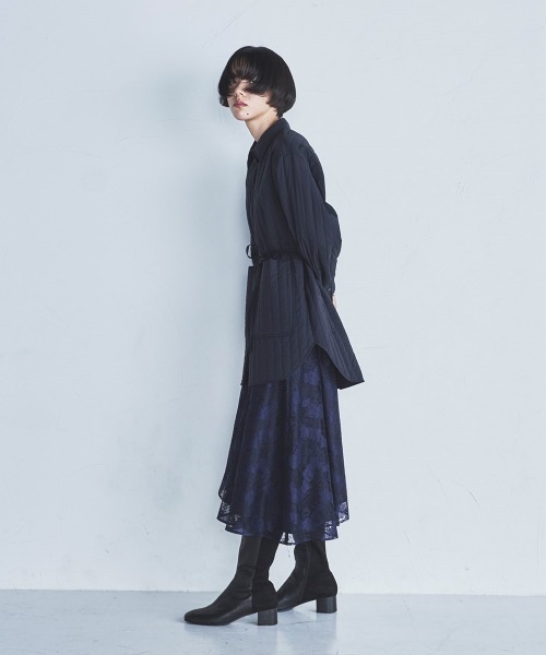 lautreamont BLEUBLANC（ロートレアモンブルーブラン）の「<lautreamont BLEUBLANC>アシンメトリーレーススカート（スカート・レディース・ネイビー/イエロー・9号/11号/7号）」の16枚目の写真