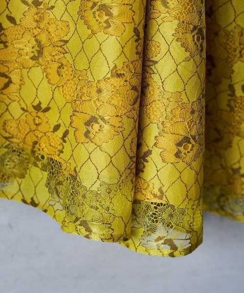 lautreamont BLEUBLANC（ロートレアモンブルーブラン）の「<lautreamont BLEUBLANC>アシンメトリーレーススカート（スカート・レディース・ネイビー/イエロー・9号/11号/7号）」の15枚目の写真