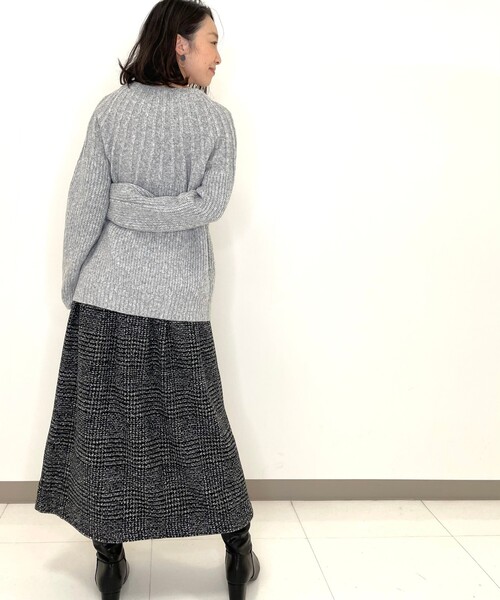 DRESKIP（ドレスキップ）の「◆ウエスト太リブチェックスカート（スカート・レディース・ダークブラウン系1/グレー系その他/キャメル/ブラック系1・00）」の20枚目の写真