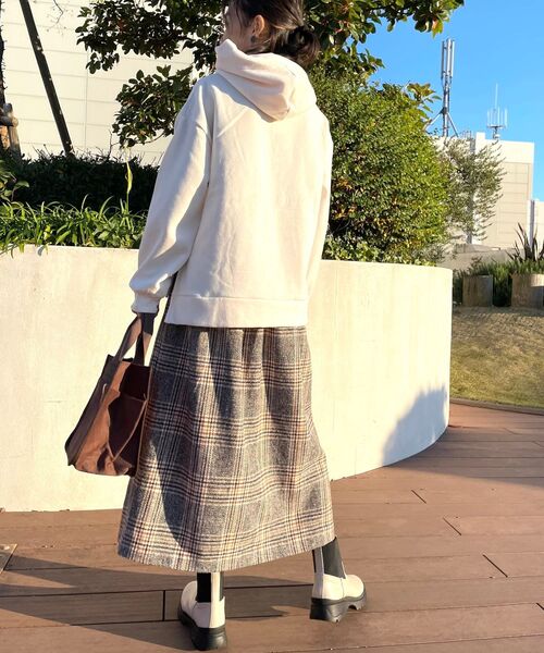 DRESKIP（ドレスキップ）の「◆ウエスト太リブチェックスカート（スカート・レディース・ダークブラウン系1/グレー系その他/キャメル/ブラック系1・00）」の12枚目の写真