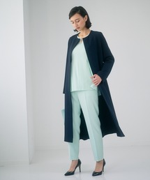 ANAYI（アナイ）の「ライトダブルクロスノーカラー コート（その他