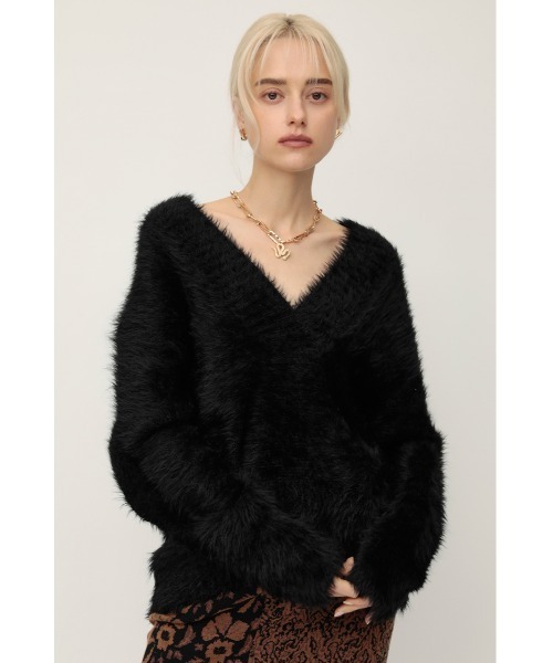 SLY（スライ）の「MINK LIKE V/N SWEATER ミンクライク Vネック