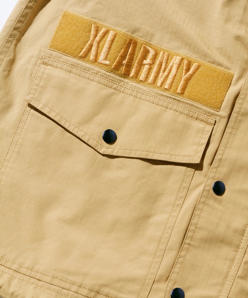 XLARGE（エクストララージ）の「MILITARY RIPSTOP JACKET（ミリタリージャケット・メンズ・ブラック/ベージュ/オリーブ・S/M/L/XL）」の9枚目の写真