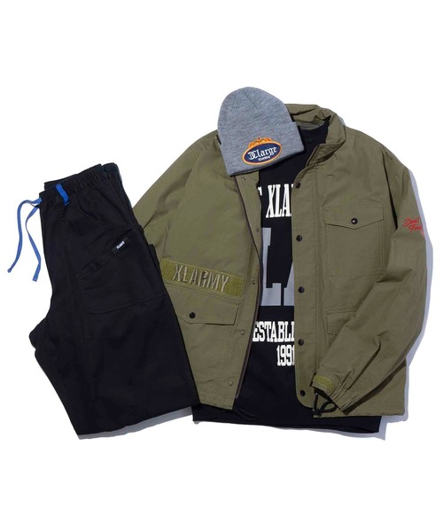 XLARGE（エクストララージ）の「MILITARY RIPSTOP JACKET（ミリタリージャケット・メンズ・ブラック/ベージュ/オリーブ・S/M/L/XL）」の12枚目の写真