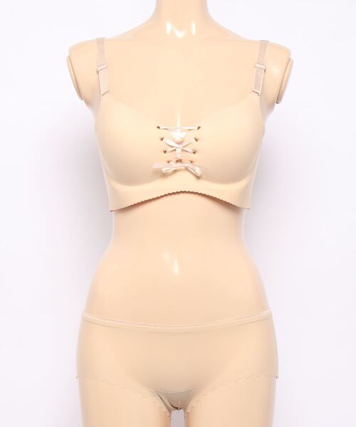 おしゃれスタ(オシャレスタ)の「ナイトブラ・ノンワイヤ―バックホック【補正下着】(ナイトブラ・レディース・ブラック/ベージュ/レッド/ピンク/ワイン・S/L/XL/XS/XXL/XXS/M)」の9枚目の写真