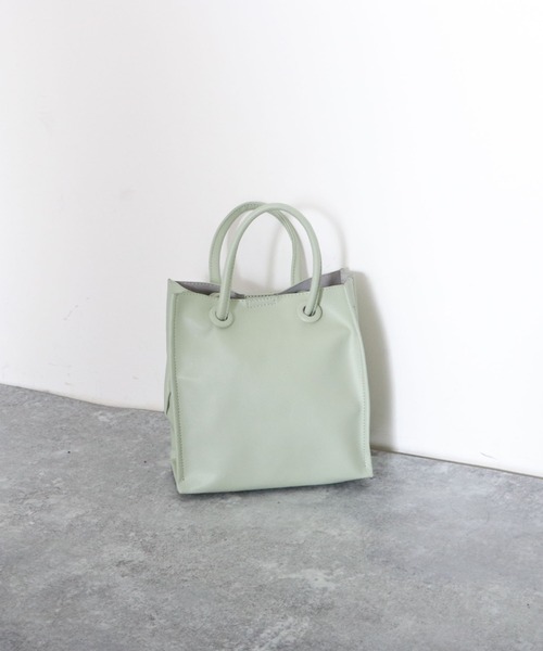 archives（アルシーヴ）の「ソフト合皮バッグ（トートバッグ・レディース・ブラック/グリーン/アイボリー・FREE）」の9枚目の写真