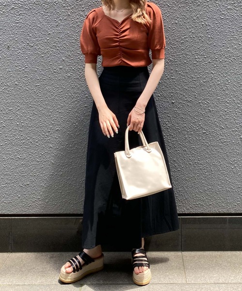 archives（アルシーヴ）の「ソフト合皮バッグ（トートバッグ・レディース・ブラック/グリーン/アイボリー・FREE）」の20枚目の写真