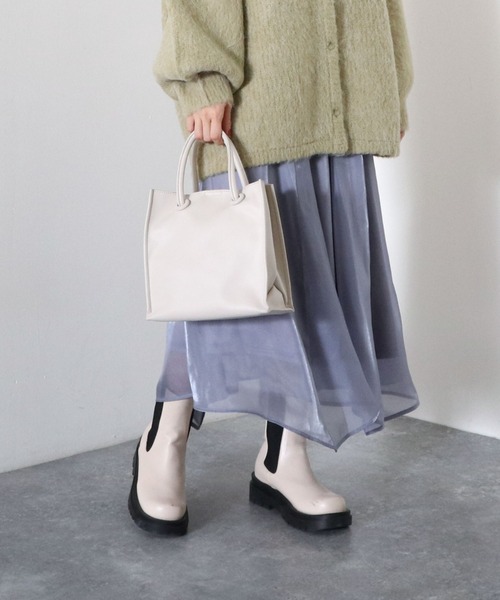 archives（アルシーヴ）の「ソフト合皮バッグ（トートバッグ・レディース・ブラック/グリーン/アイボリー・FREE）」の17枚目の写真