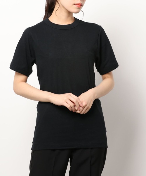 L.H.P（エルエイチピー）の「HANES/ヘインズ/BEEFY Tee/ビーフィーリブTシャツ（Tシャツ/カットソー・レディース・ホワイト/ブラック・LARGE/X-LARGE/MEDIUM/SMALL）」の2枚目の写真