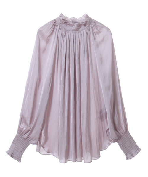 Tiara(ティアラ)の「ヴィンテージサテン2WAYブラウス(シャツ/ブラウス・レディース・グレー/アイボリー/ピンク系その他/シャーベット/ホワイト・FREE)」の13枚目の写真