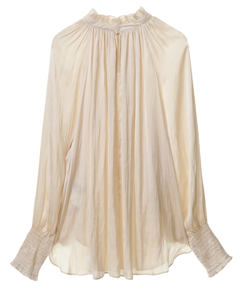 Tiara(ティアラ)の「ヴィンテージサテン2WAYブラウス(シャツ/ブラウス・レディース・グレー/アイボリー/ピンク系その他/シャーベット/ホワイト・FREE)」の16枚目の写真