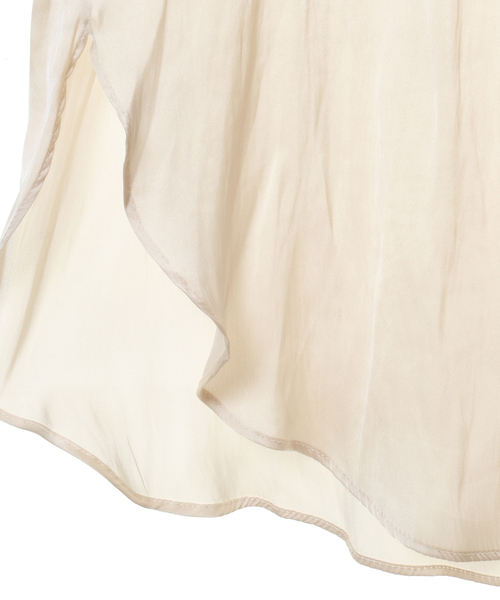 Tiara(ティアラ)の「ヴィンテージサテン2WAYブラウス(シャツ/ブラウス・レディース・グレー/アイボリー/ピンク系その他/シャーベット/ホワイト・FREE)」の18枚目の写真