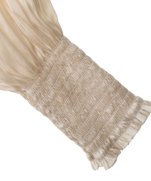 Tiara(ティアラ)の「ヴィンテージサテン2WAYブラウス(シャツ/ブラウス・レディース・グレー/アイボリー/ピンク系その他/シャーベット/ホワイト・FREE)」の19枚目の写真