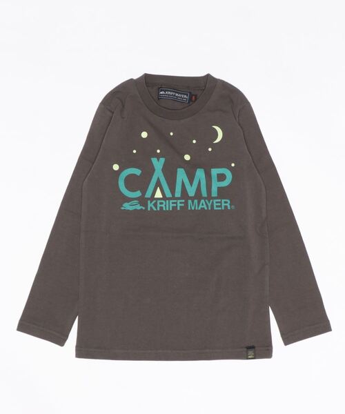 KRIFF MAYER Kid's Collection(クリフメイヤーキッズコレクション)の「光るバラエロンTEE(CAMP)(Tシャツ/カットソー・キッズ・オフホワイト/オリーブ/オートミール/チャコール・120/130/140/150/160/170)」の3枚目の写真