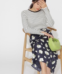 NATURAL BEAUTY BASIC | ボタンスリーブリブニット(ニット/セーター)