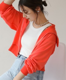 frames RAY CASSIN（フレームスレイカズン）の「WEB限定　セーラーカラー裏毛ジップブルゾン セットアップ着用可（スウェット）」