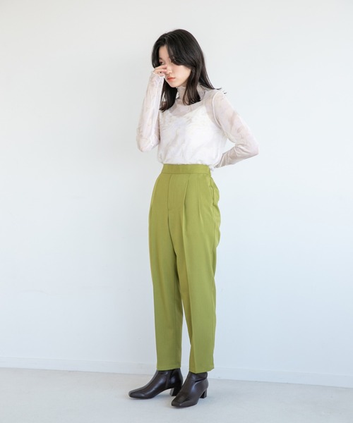 LOWRYS FARM（ローリーズファーム）の「ラクビテーパードパンツ　265283（その他パンツ・レディース・ブラック/ブラウン/グリーン/アイボリー・SMALL/MEDIUM/LARGE）」の17枚目の写真