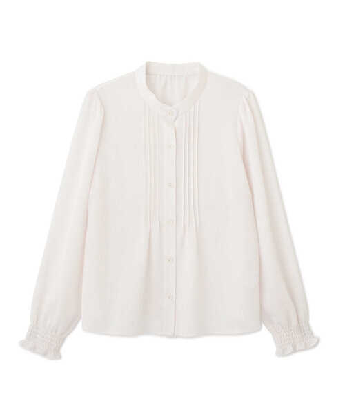 PROPORTION BODY DRESSING（プロポーションボディドレッシング）の「ピンタックブラウス / 1212110200（シャツ/ブラウス・レディース・グレー/ピンク/オフホワイト・MEDIUM/SMALL）」の8枚目の写真