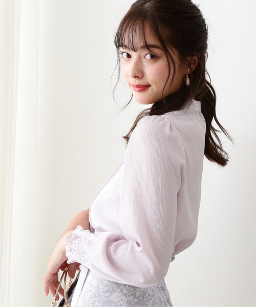 PROPORTION BODY DRESSING（プロポーションボディドレッシング）の「ピンタックブラウス / 1212110200（シャツ/ブラウス・レディース・グレー/ピンク/オフホワイト・MEDIUM/SMALL）」の3枚目の写真